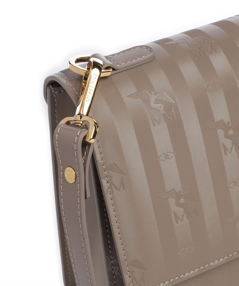 Maison Mollerus Vinerus Fey Crossbody bag taupe grau