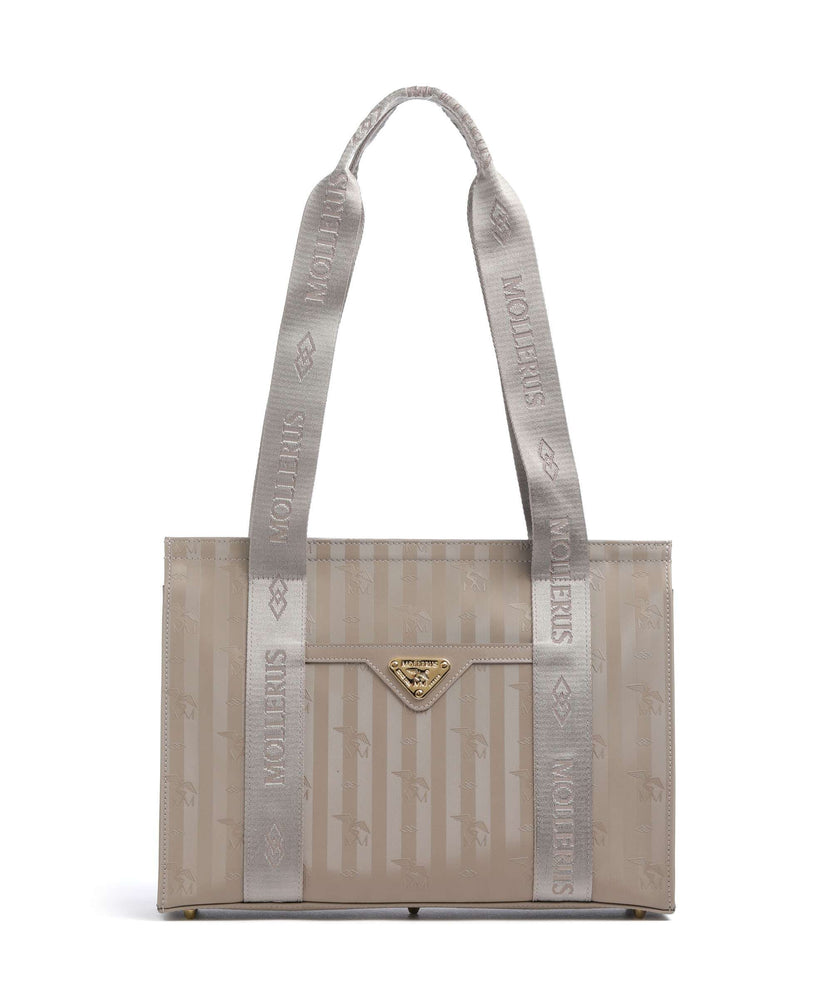Maison Mollerus Vinerus Berlin Tote bag taupe grau