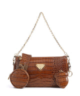 Maison Mollerus Croco Zell Borsa a spalla honey braun
