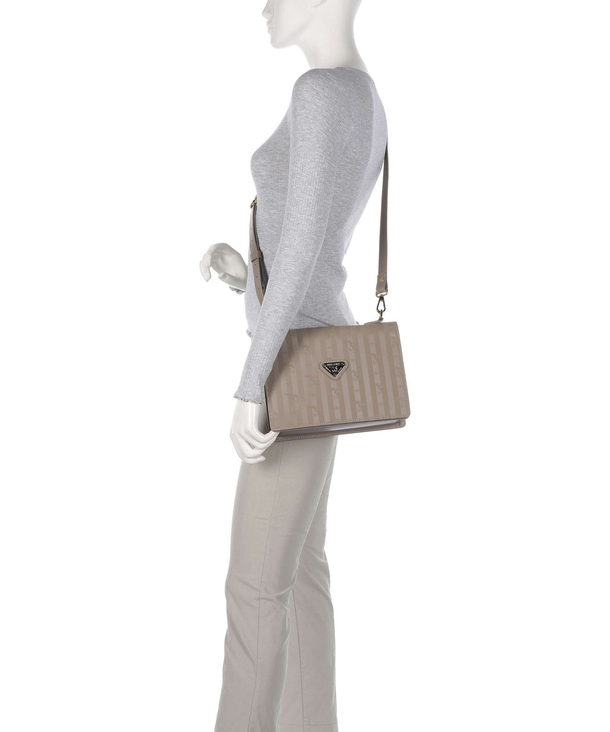 Maison Mollerus Vinerus Wil Crossbody bag taupe