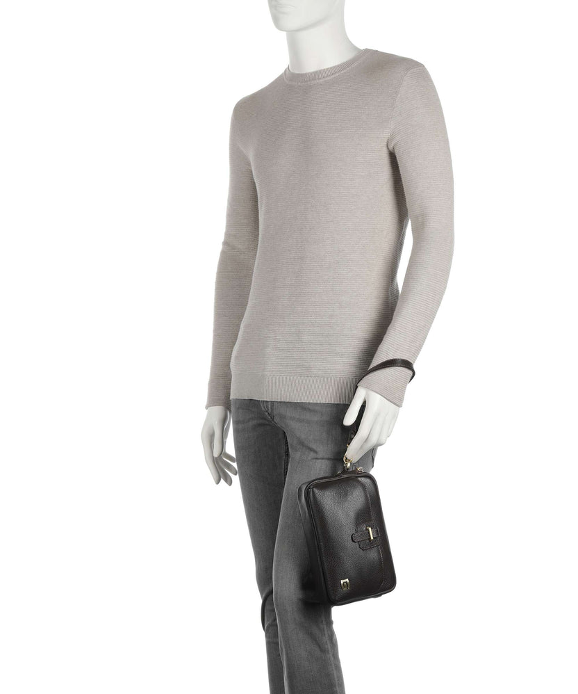 Giudi Wristlet dark brown