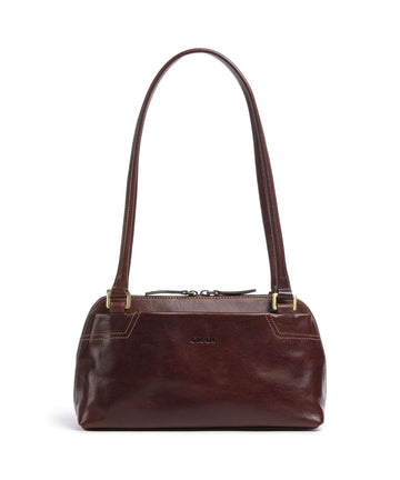 Giudi Single Tracollina Schultertasche marrone