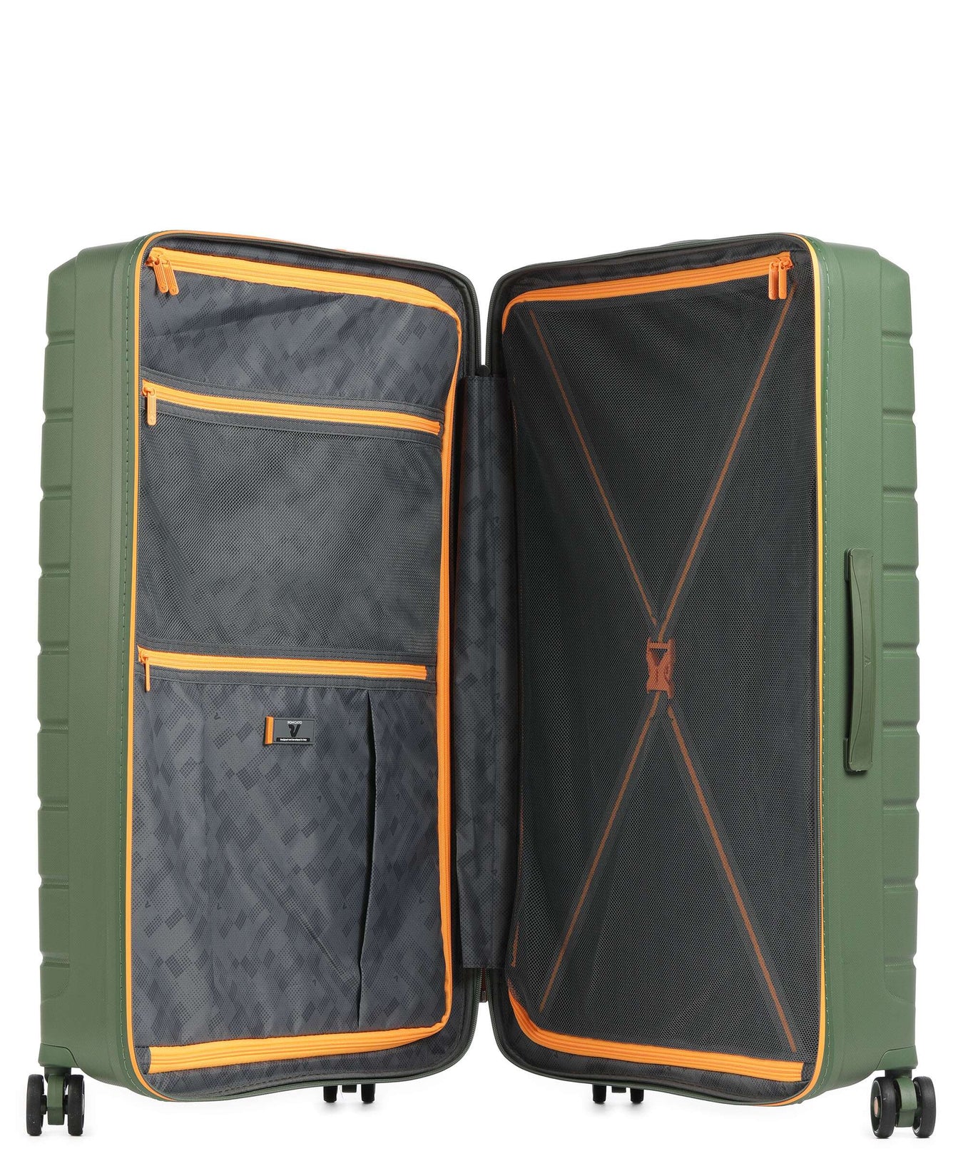 Roncato B-Flying Neon L Spinner (4 wheels) verde militare