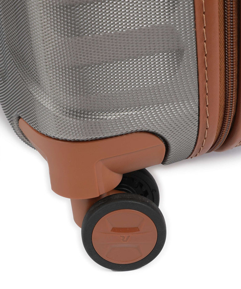 Roncato E-Lite Spinner (4 wheels) titanio/cognac