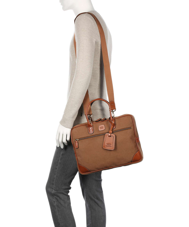 Brics Life Briefcase camel