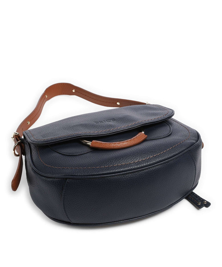 Brics Gondola Stella medium Shoulder bag night blue/caramel