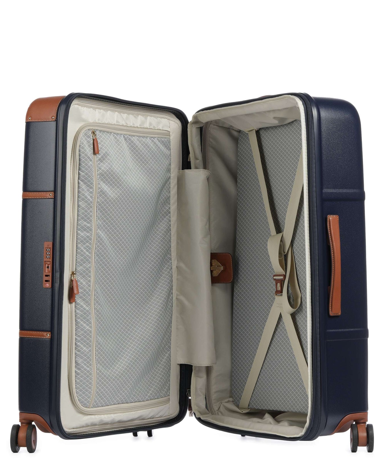 Brics Bellagio Spinner (4 wheels) blue/tan