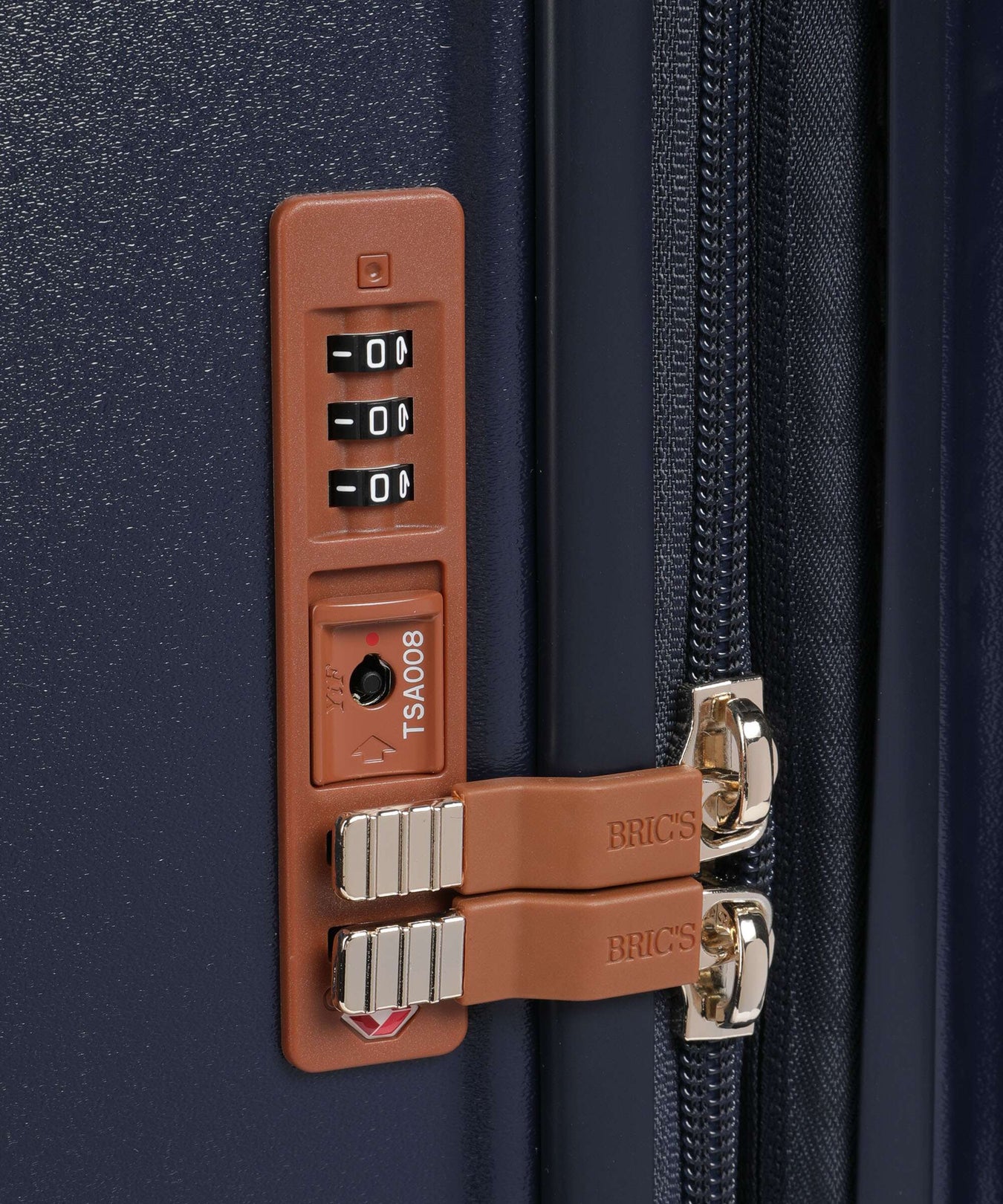 Brics Bellagio Spinner (4 wheels) blue/tan