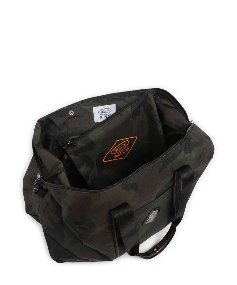Brics X-Collection Weekend bag green camou