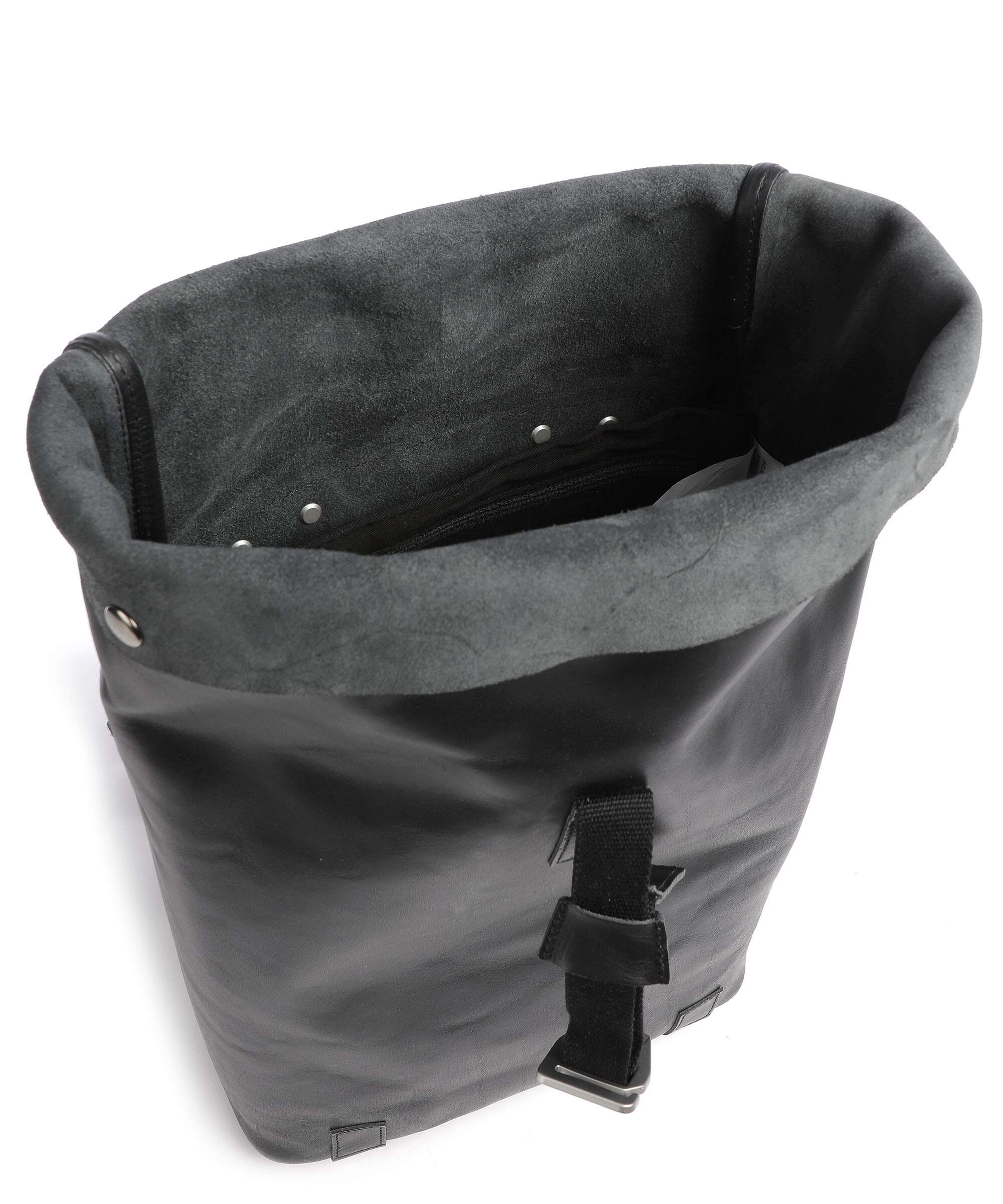 Brooks England Pickwick Leather Small Rolltop backpack black