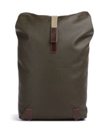Brooks England Pickwick Patchwork Large Rolltop Rucksack moss