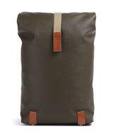 Brooks England Pickwick Cotton Canvas Small Rolltop Rucksack moss