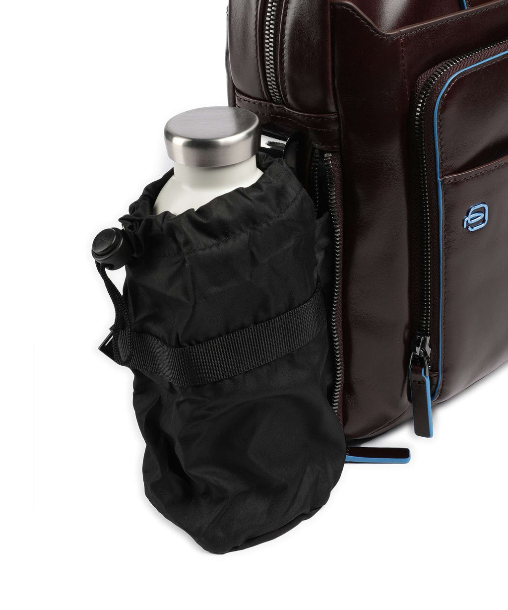 Piquadro Blue Square Briefcase mahogany