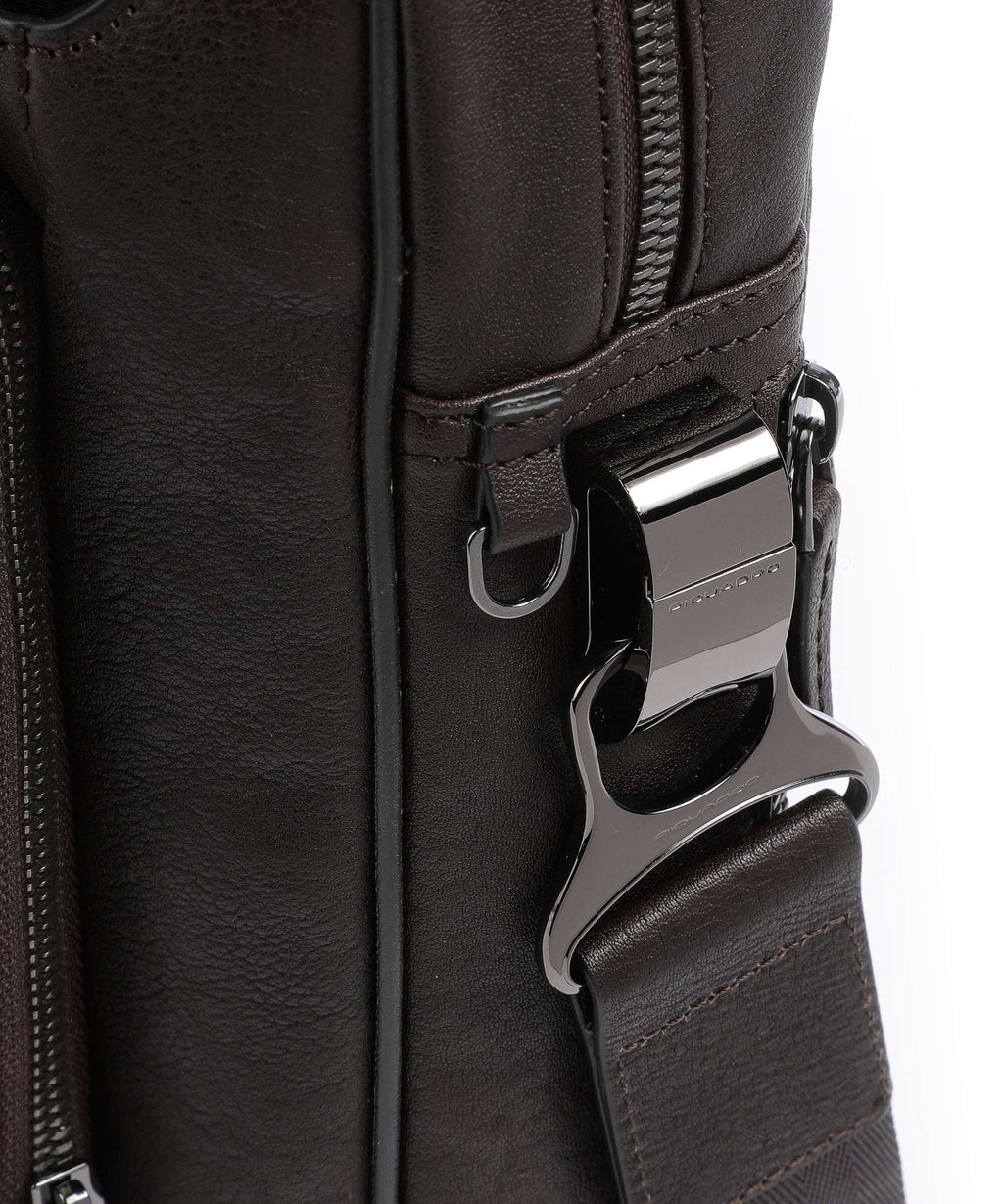 Piquadro Black Square Briefcase testa di moro