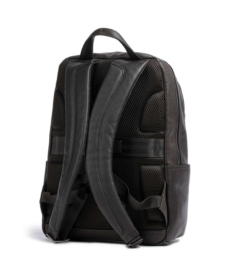 Piquadro Black Square Laptop backpack testa di moro