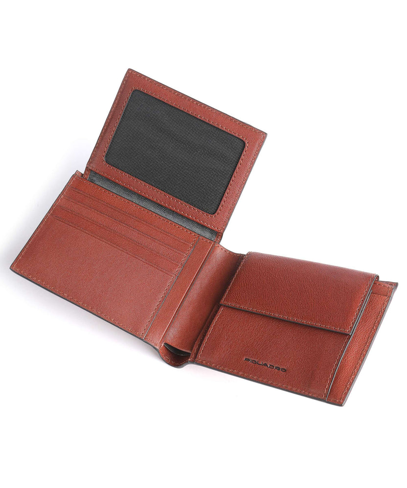 Piquadro Black Square RFID Wallet tabacco