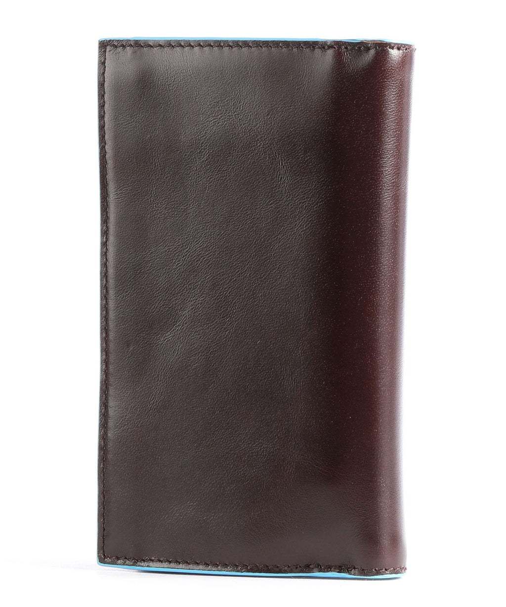 Piquadro Blue Square Credit card holder mahogany