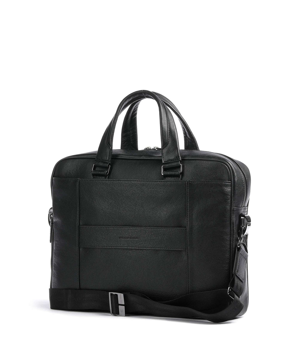 Piquadro Black Square Briefcase black