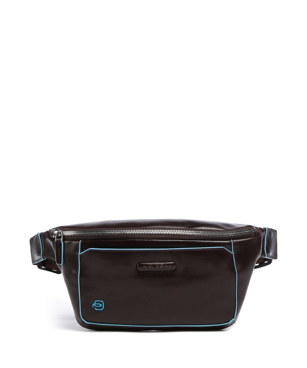 Piquadro Blue Square Belt bag mahogany