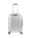 Piquadro Alu Spinner (4 wheels) grey/hide