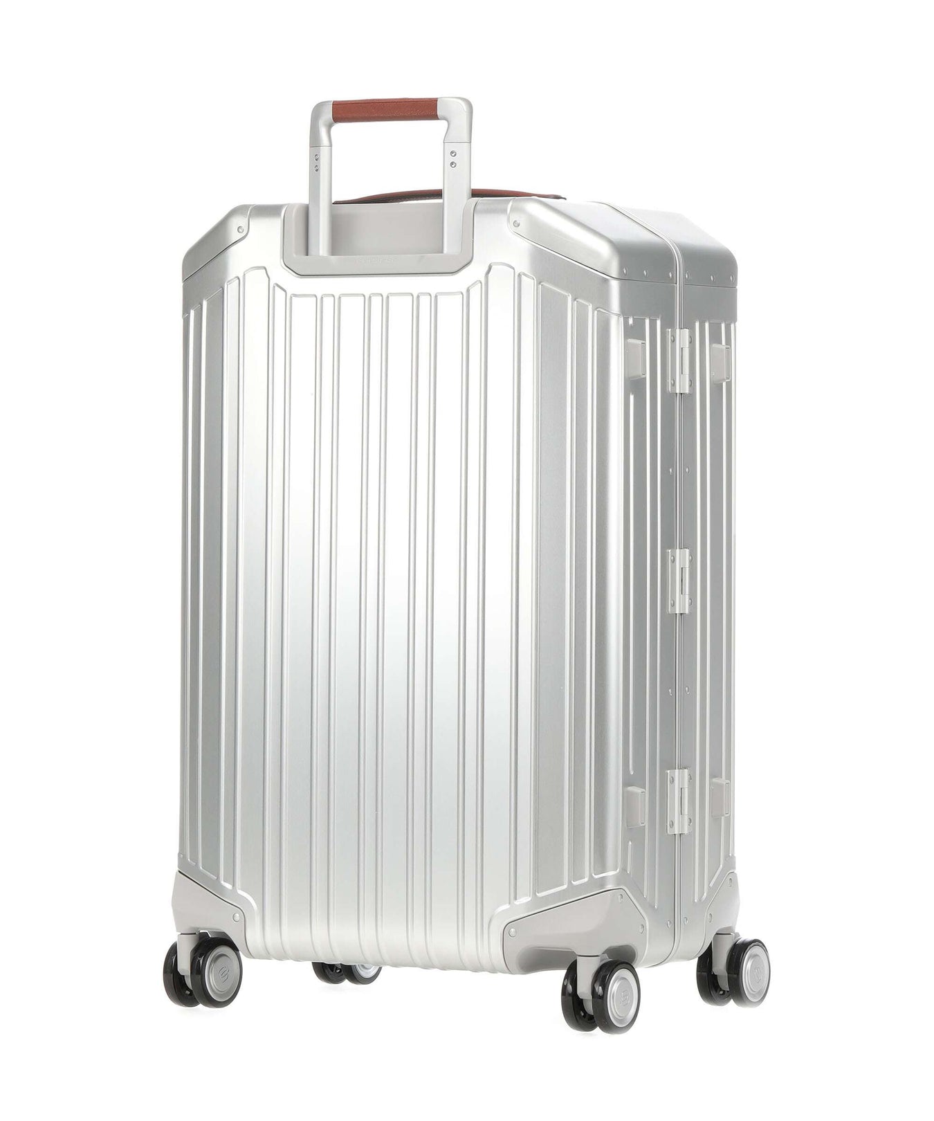 Piquadro Alu Spinner (4 wheels) grey/hide