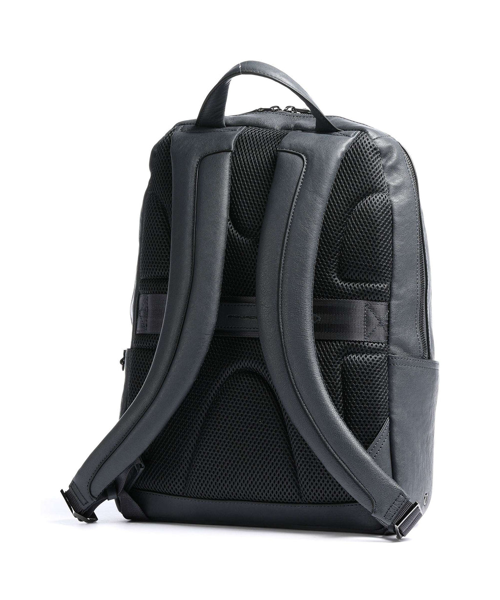 Piquadro Black Square Laptop backpack blue ocean