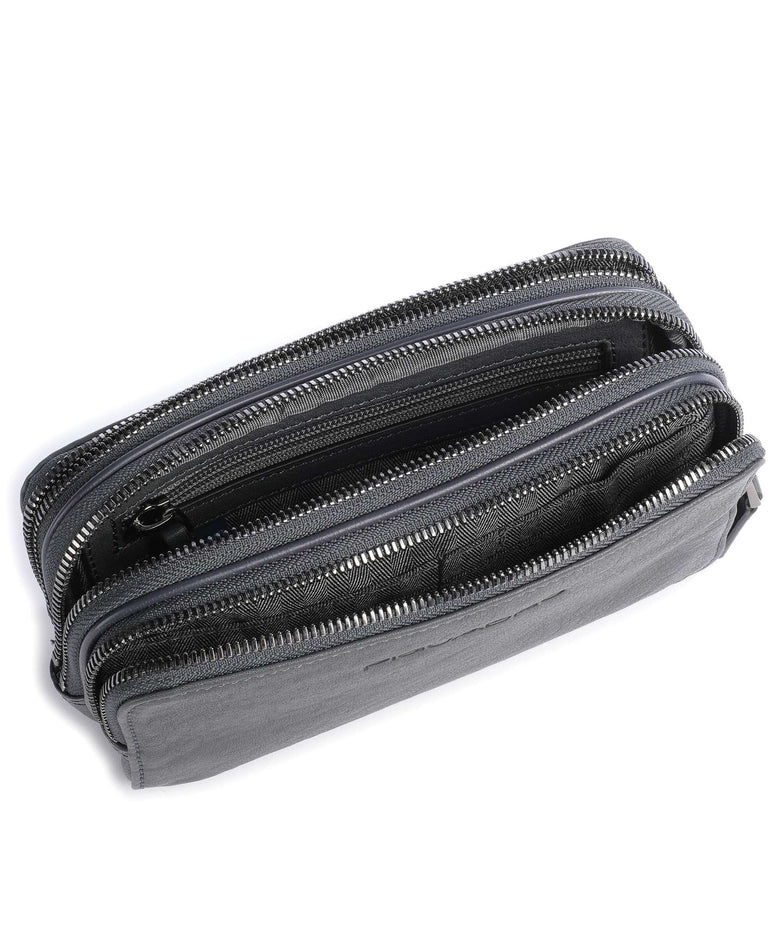 Piquadro Black Square Wristlet blue ocean