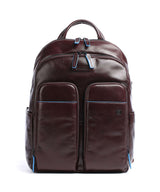 Piquadro Blue Square Revamp RFID Zaino porta pc mahogany