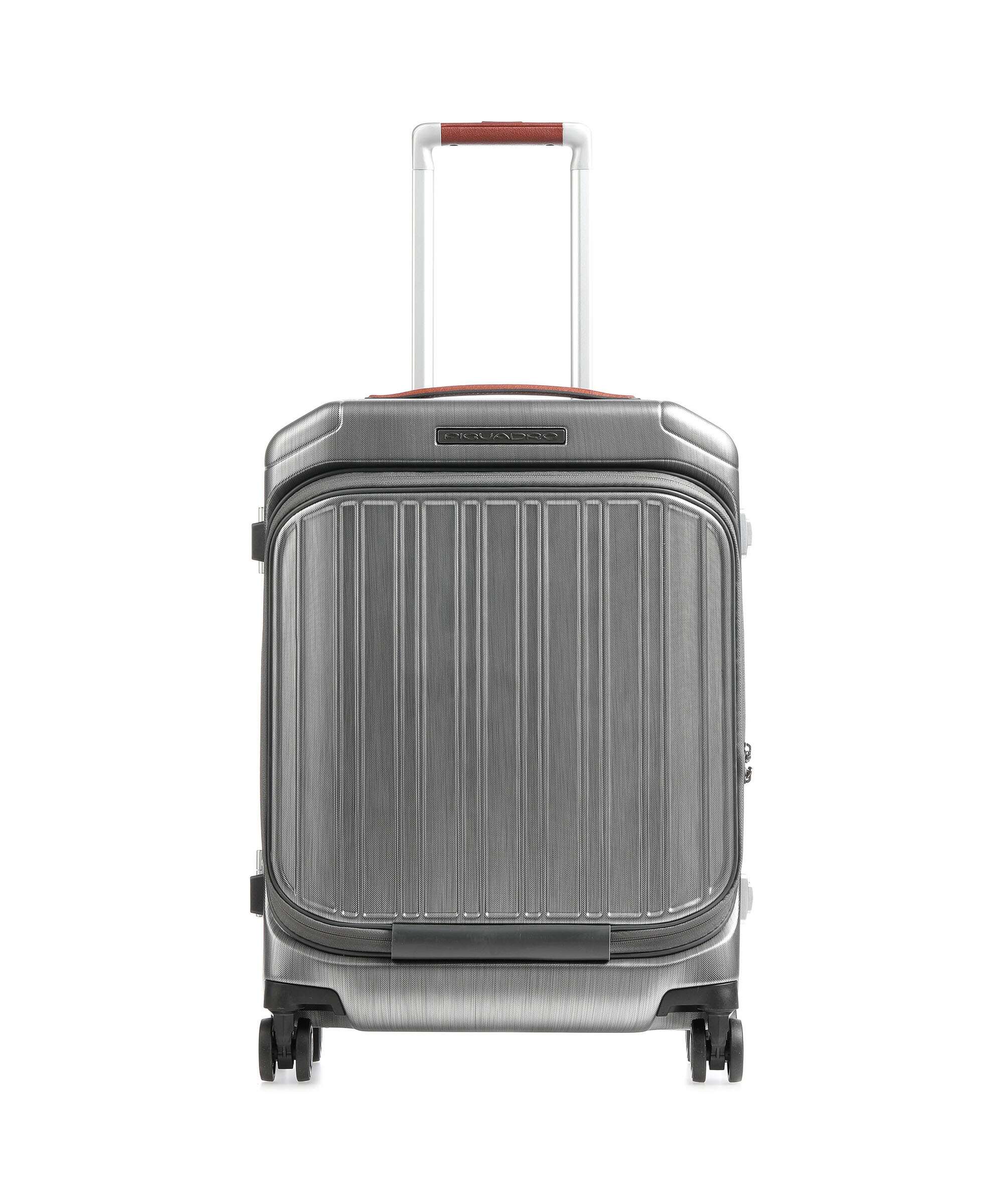Piquadro PQLM Spinner (4 wheels) black/natural tan