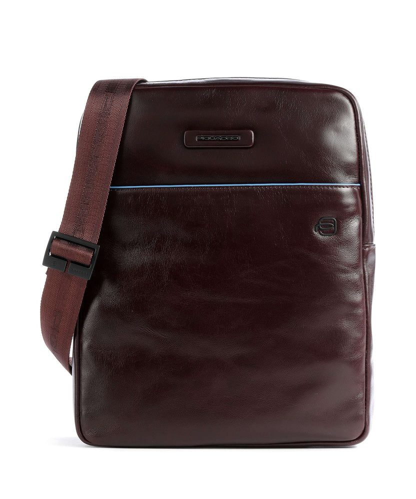 Piquadro Blue Square Revamp Crossbody bag mahogany