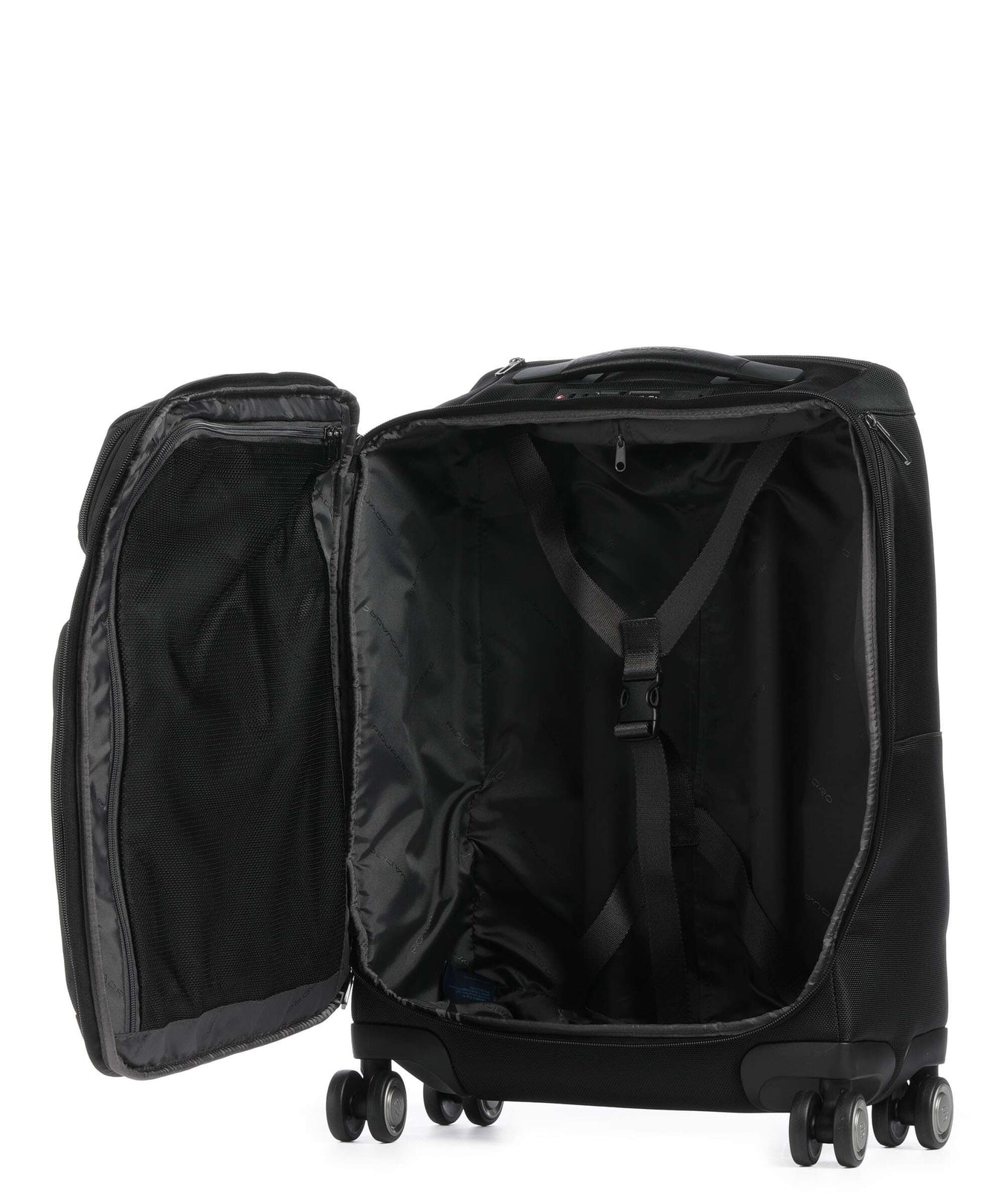 Piquadro Brief S Spinner (4 wheels) nero