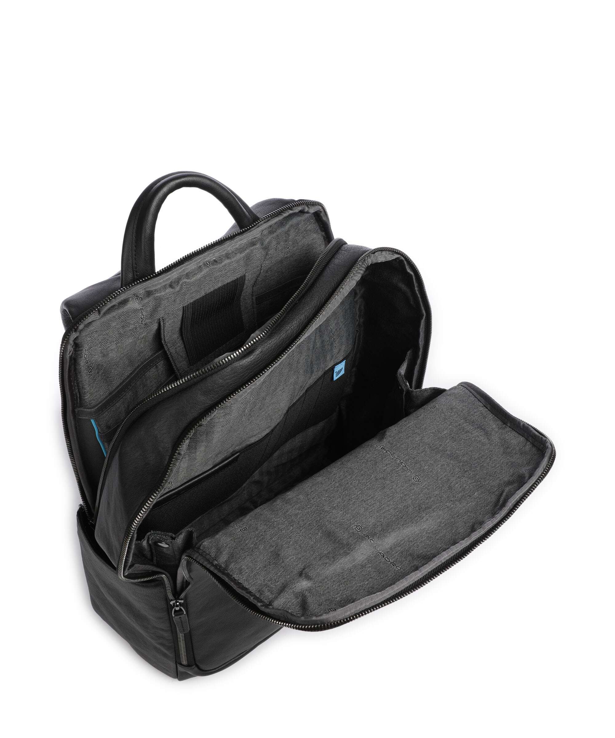 Piquadro Black Square Backpack nero