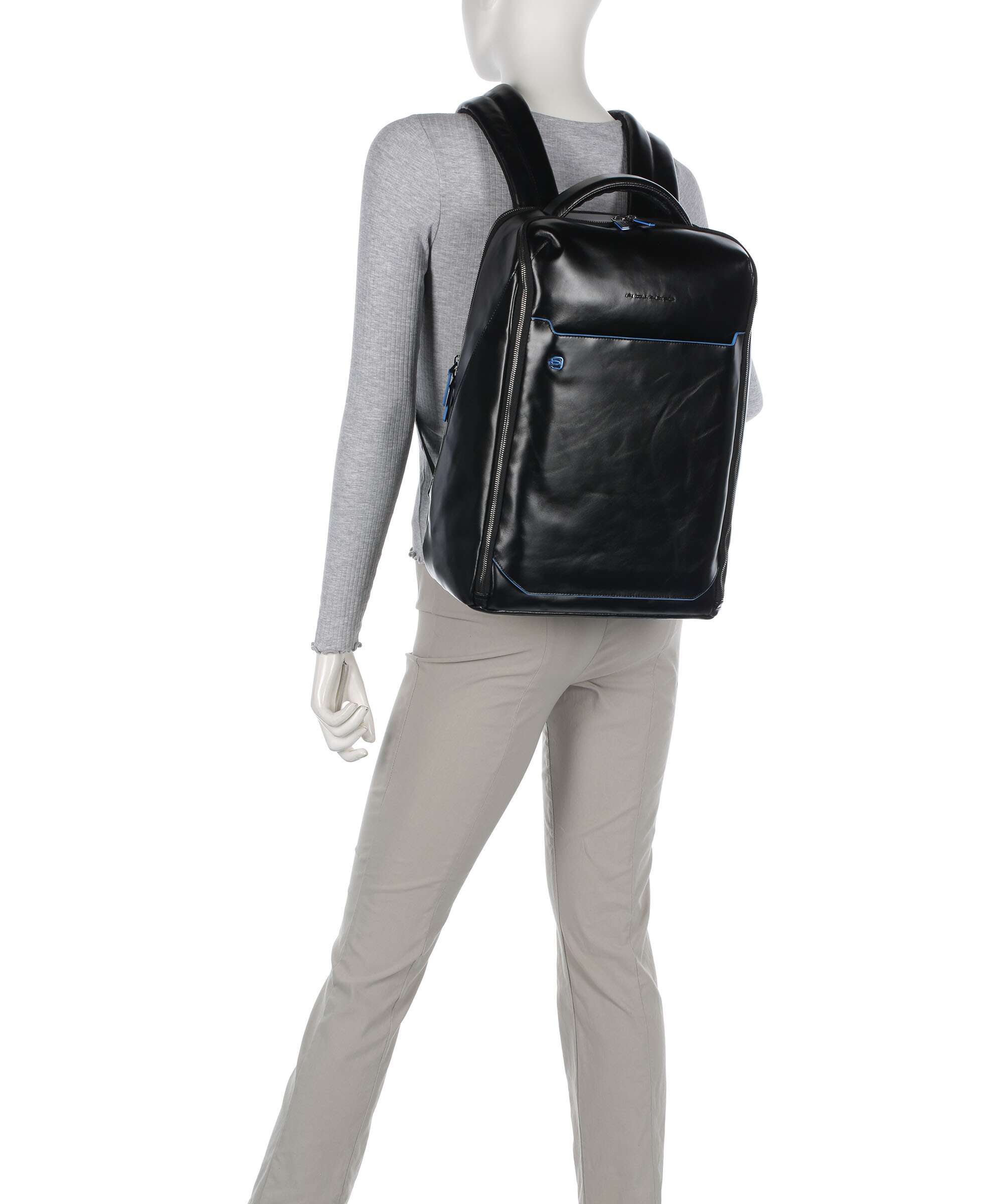Piquadro Blue Square Backpack nero
