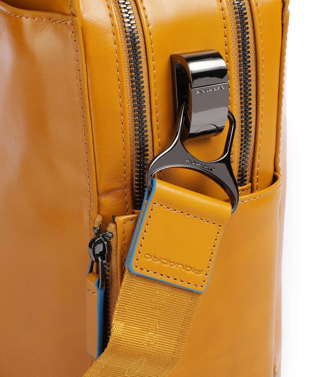 Piquadro Blue Square Briefcase giallo zafferano