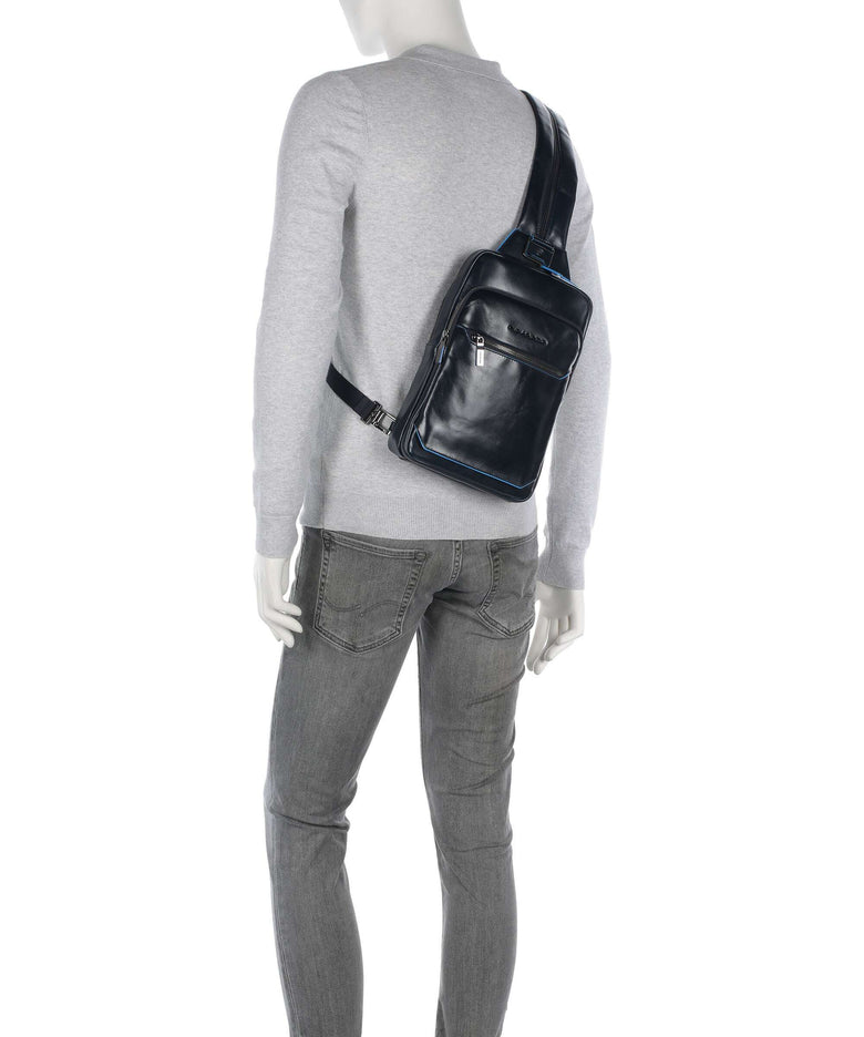 Piquadro Blue Square Sling bag blu notte