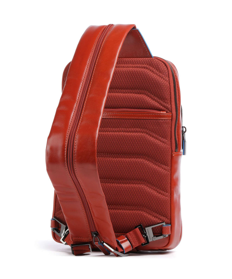 Piquadro Blue Square Sling bag tabacco