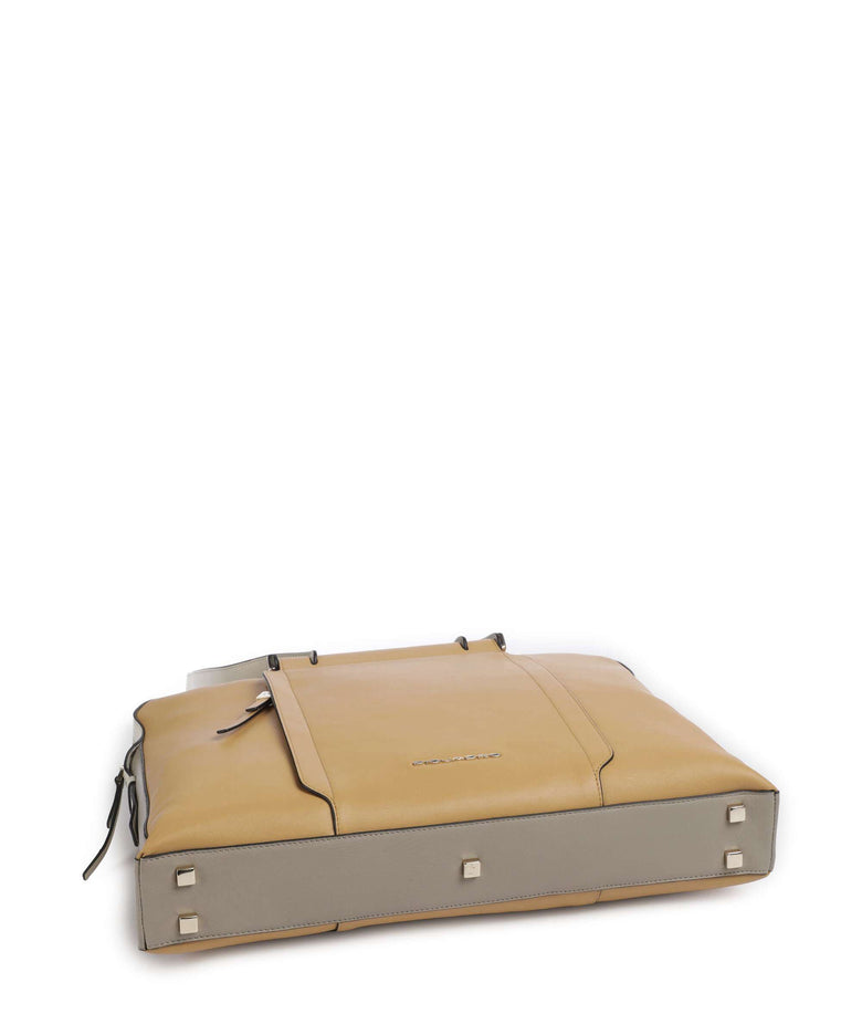 Piquadro W92 Briefcase yellow/beige