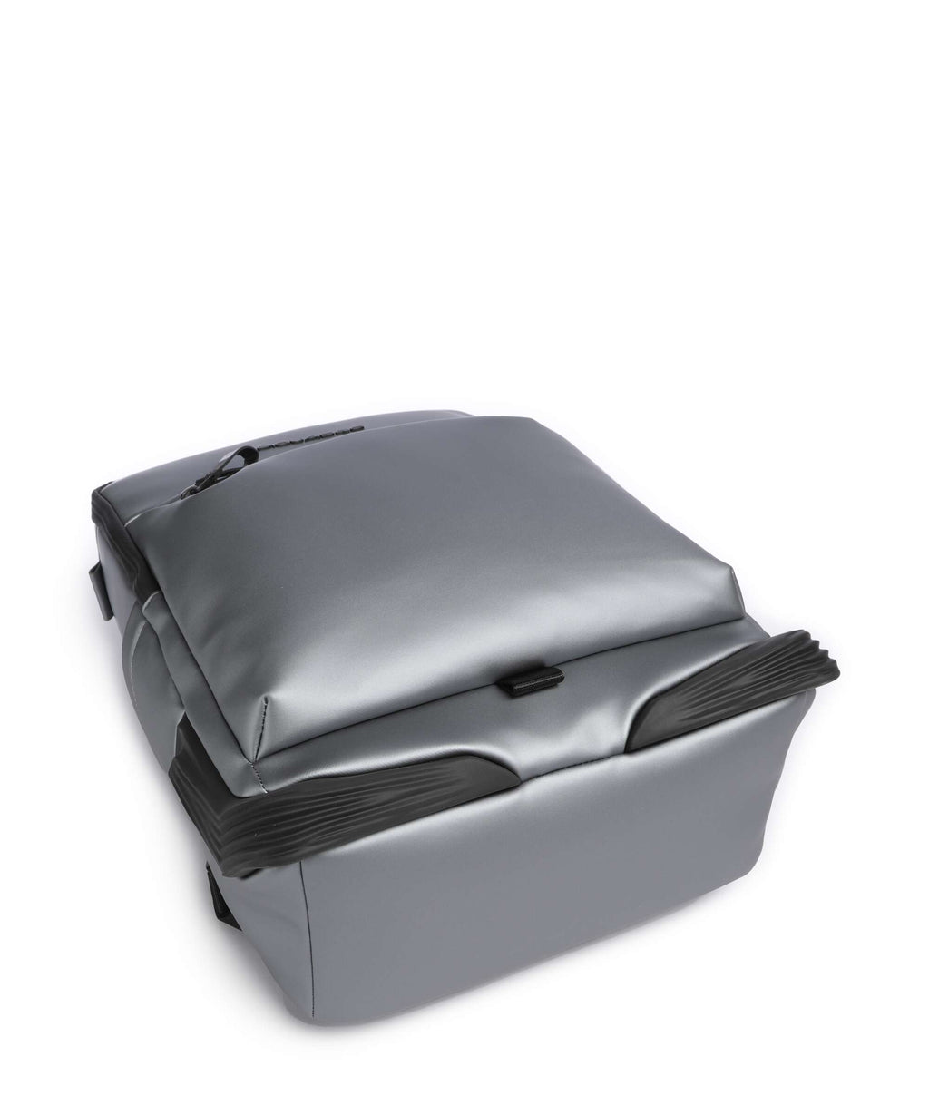 Piquadro Corner 2.0 Backpack metal grey