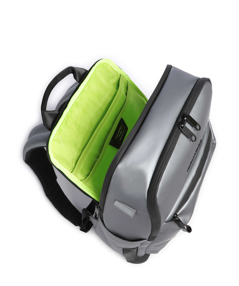 Piquadro Corner 2.0 Backpack metal grey