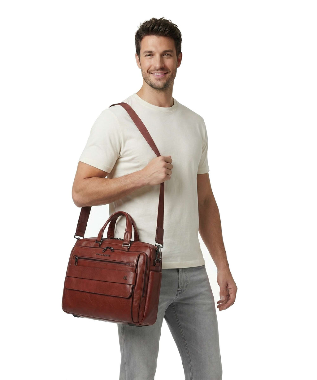 Piquadro Solm Briefcase cuoio