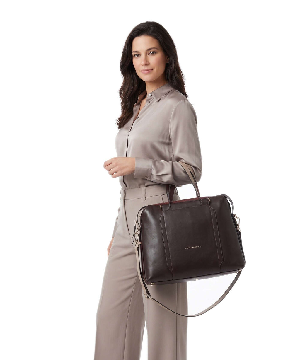 Piquadro Circle Briefcase bordeaux/pink