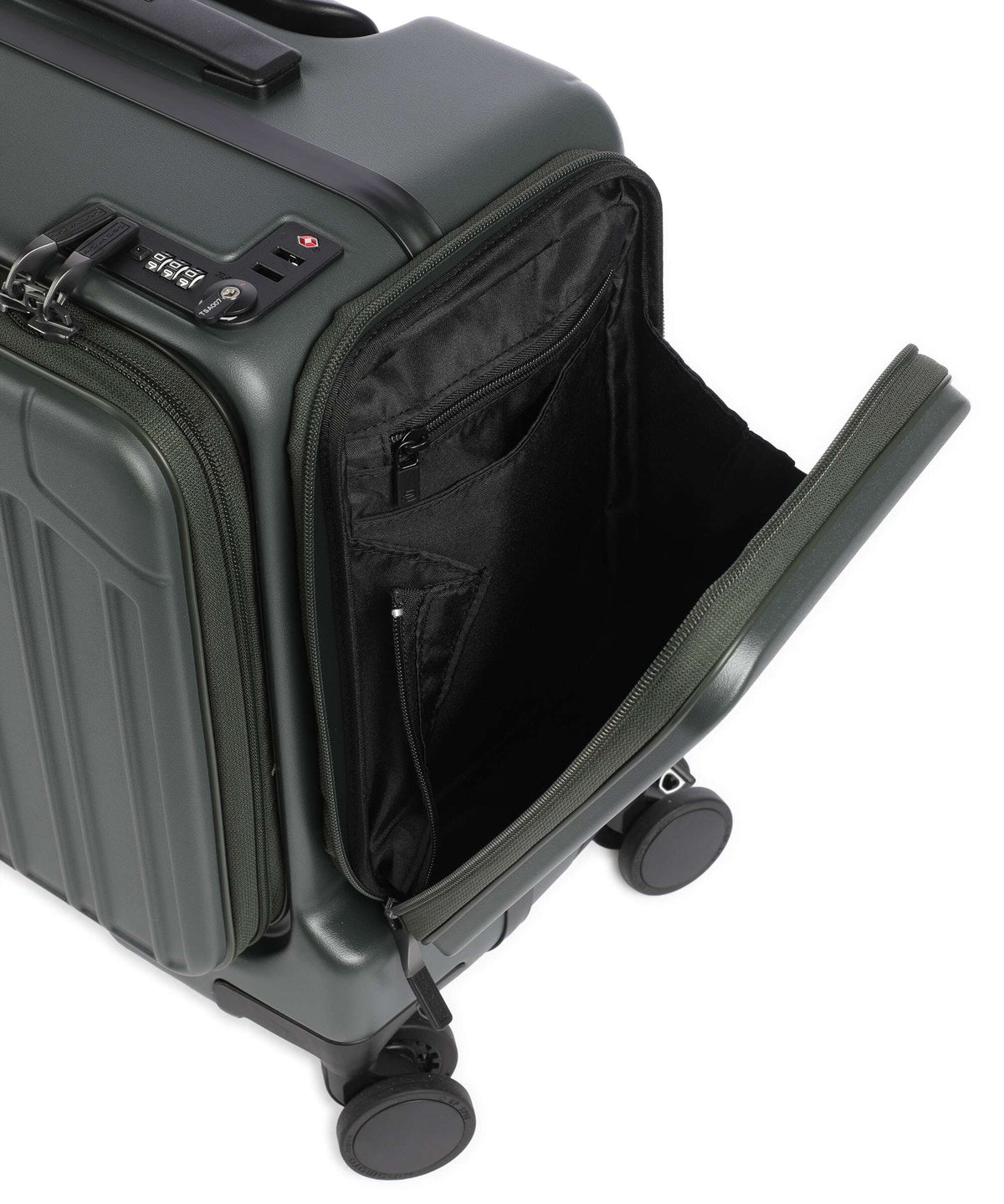 Piquadro Spinner (4 wheels) mat green