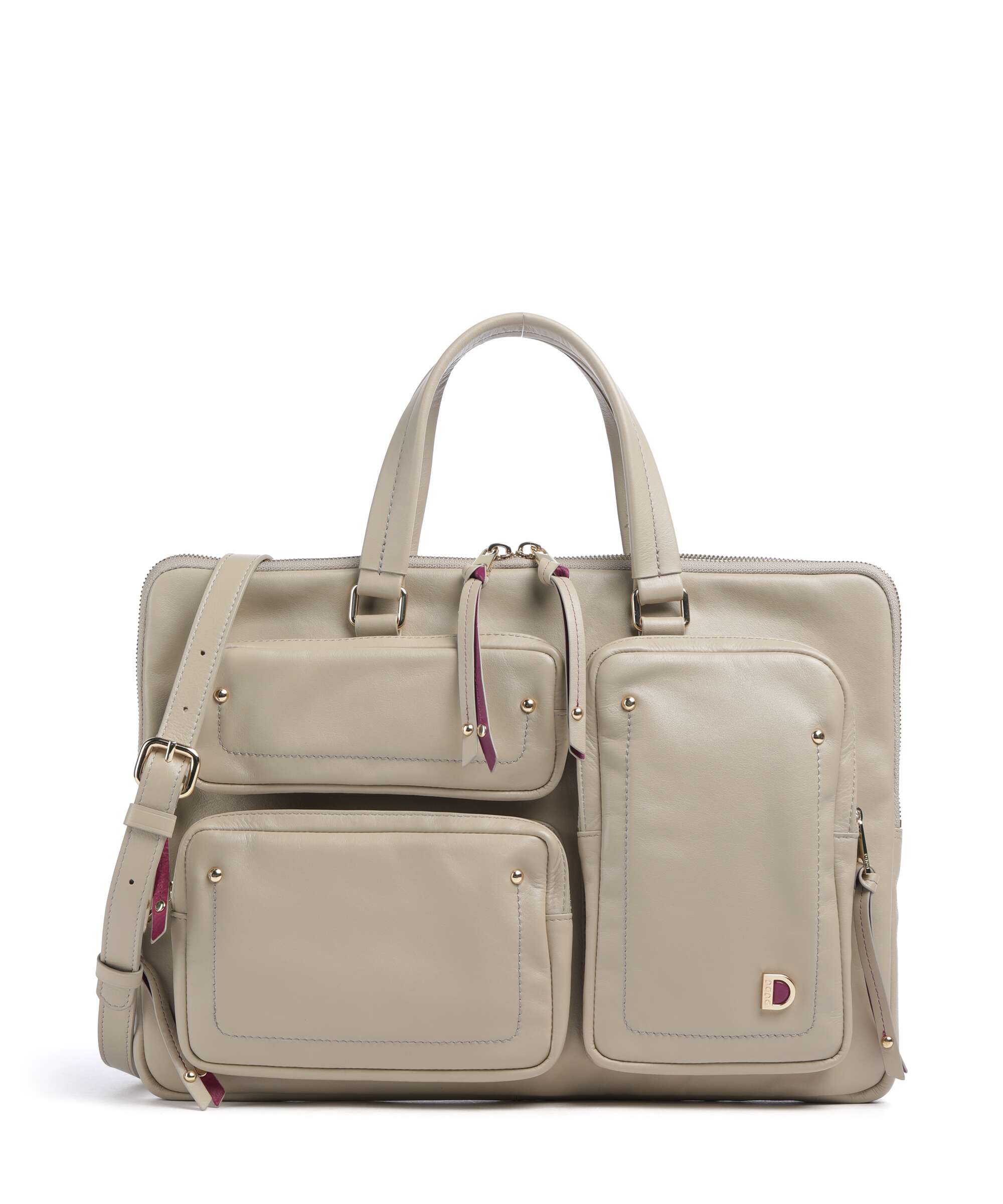 DuDu Bags Pocket Dots Laptop bag sand grey