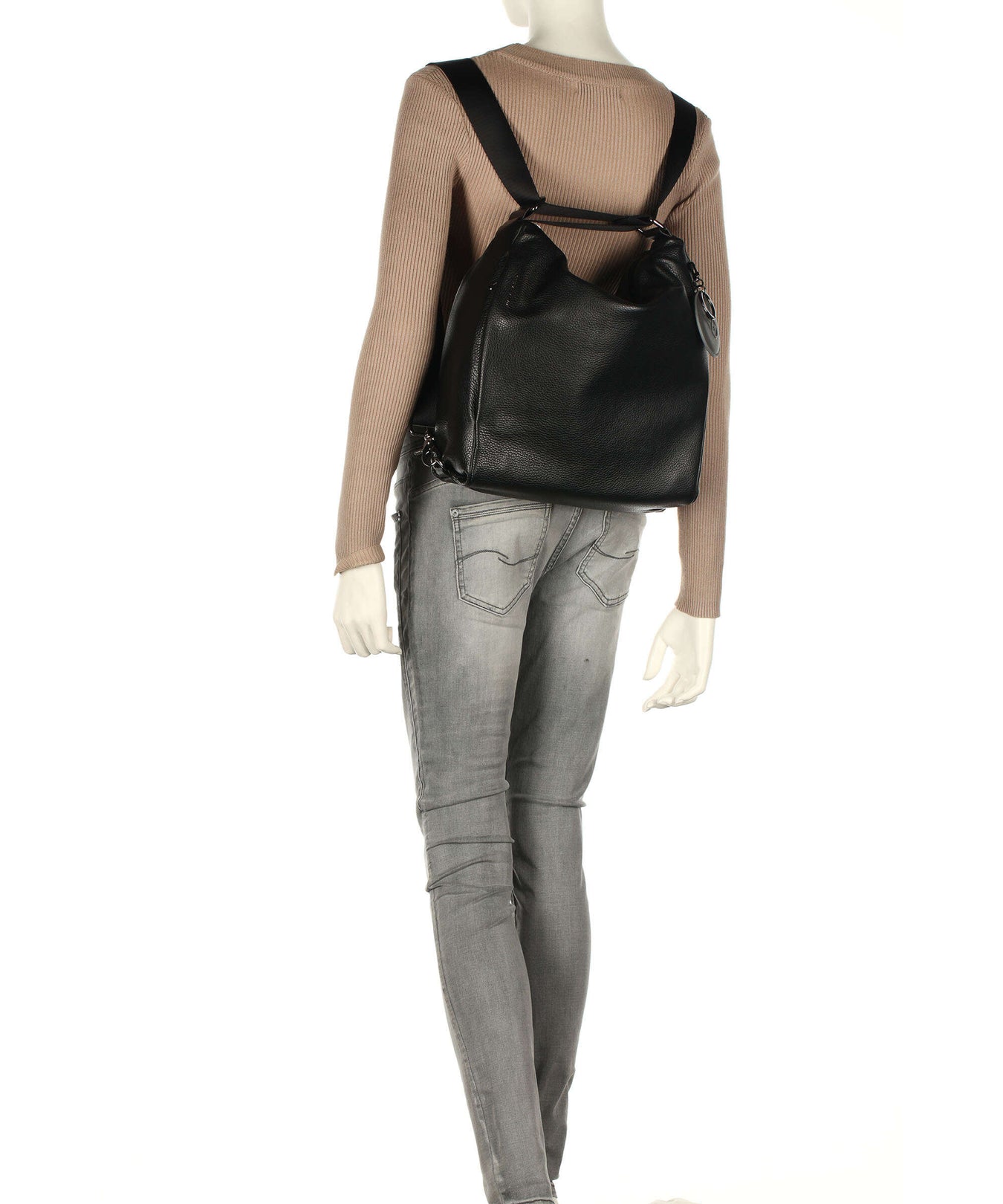 Mandarina Duck Mellow Leather Backpack bag nero