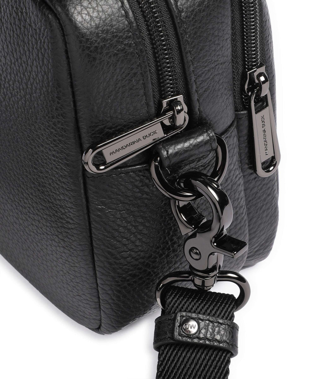 Mandarina Duck Mellow Leather Crossbody bag nero