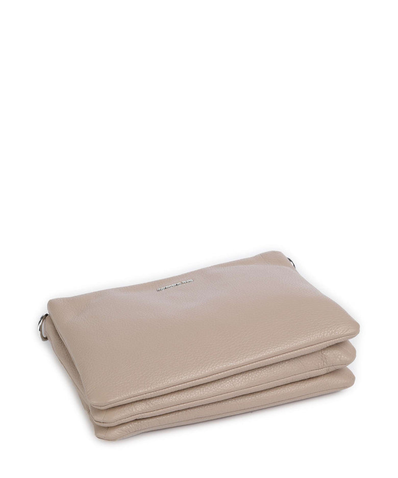 Mandarina Duck Mellow Leather Crossbody bag warm taupe