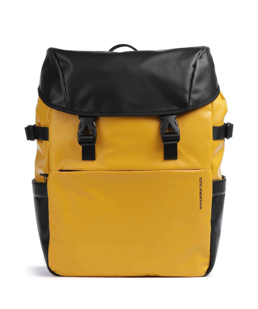 Mandarina Duck Eco Coated Laptop backpack duck yellow