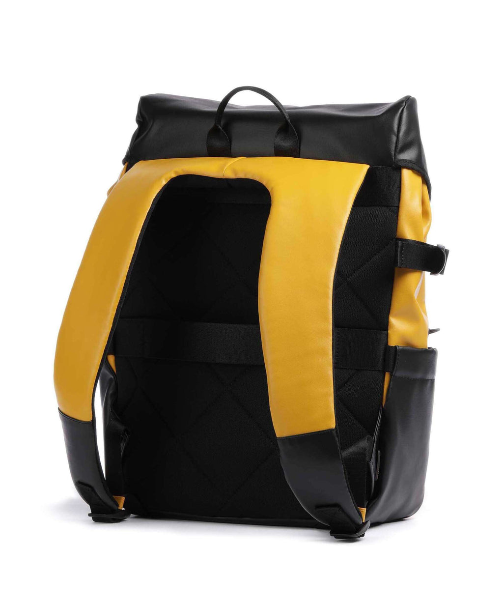 Mandarina Duck Eco Coated Laptop backpack duck yellow