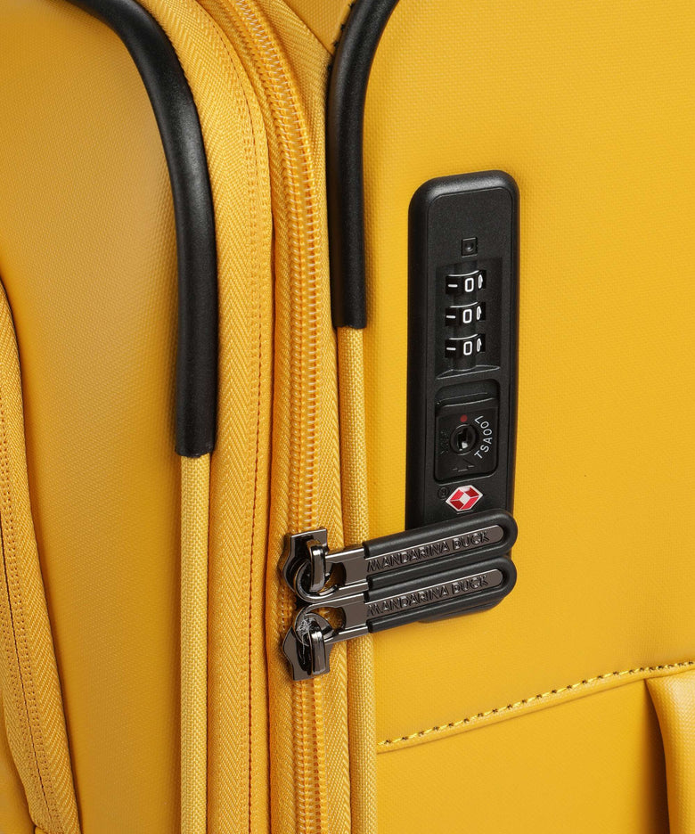 Mandarina Duck Eco Coated Spinner (4 wheels) duck yellow