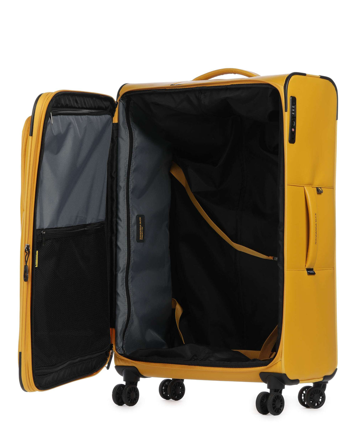 Mandarina Duck Coated Spinner (4 wheels) duck yellow